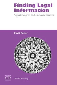 Cover image: Finding Legal Information: A Guide to Print and Electronic Sources 9781843340461