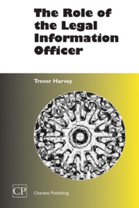 Imagen de portada: The Role of the Legal Information officer 9781843340485