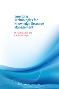 Omslagafbeelding: Emerging Technologies for Knowledge Resource Management 9781843343714