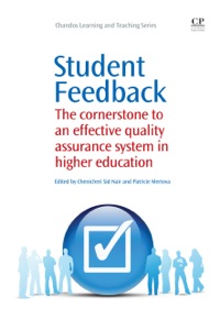 Cover image: Student Feedback: The Cornerstone to an Effective Quality Assurance System in Higher Education 9781843345732