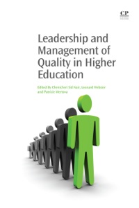 Cover image: Leadership and Management of Quality in Higher Education 9781843345763