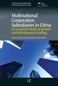 Imagen de portada: Multinational Corporation Subsidiaries in China: An Empirical Study of Growth and Development Strategy 9781843346050