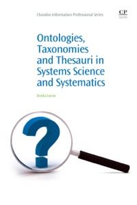 Omslagafbeelding: Ontologies, Taxonomies and thesauri in Systems Science and Systematics 9781843346128