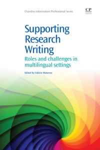 Cover image: Supporting Research Writing: Roles and Challenges in Multilingual Settings 9781843346661