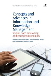Imagen de portada: Concepts and Advances in Information Knowledge Management: Studies from Developing and Emerging Economies 9781843347545