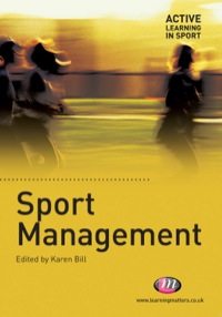 Titelbild: Sport Management 1st edition 9781844452637