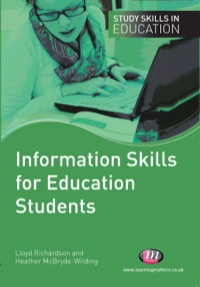 Imagen de portada: Information Skills for Education Students 1st edition 9781844451906