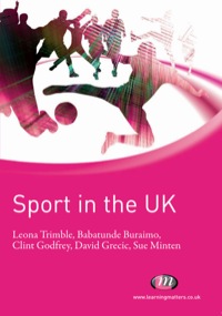 Imagen de portada: Sport in the UK 1st edition 9781844453832