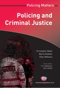 Imagen de portada: Policing and Criminal Justice 1st edition 9781844453450