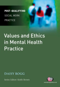 Imagen de portada: Values and Ethics in Mental Health Practice 1st edition 9781844453757