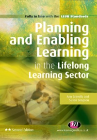 صورة الغلاف: Planning and Enabling Learning in the Lifelong Learning Sector 2nd edition 9781844457984
