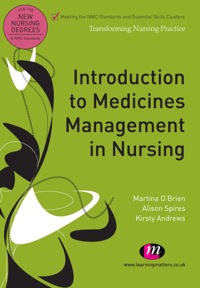 Titelbild: Introduction to Medicines Management in Nursing 1st edition 9781844458455