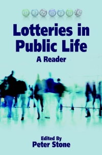 Cover image: Lotteries in Public Life 1st edition 9781845402082