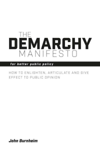 Imagen de portada: The Demarchy Manifesto 1st edition 9781845408916