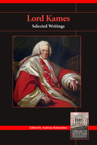 صورة الغلاف: Lord Kames: Selected Writings 1st edition 9781845409128