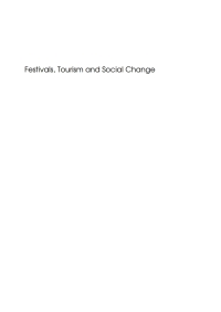 Cover image: Festivals, Tourism and Social Change 1st edition 9781845410476