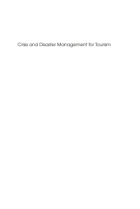 Immagine di copertina: Crisis and Disaster Management for Tourism 1st edition 9781845411053