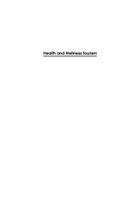 Omslagafbeelding: Health and Wellness Tourism 1st edition 9781845411114