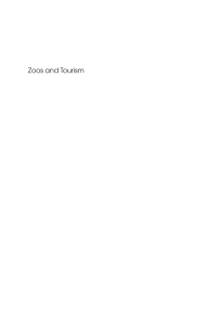 Immagine di copertina: Zoos and Tourism 1st edition 9781845411633