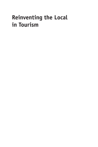 Cover image: Reinventing the Local in Tourism 1st edition 9781845415686