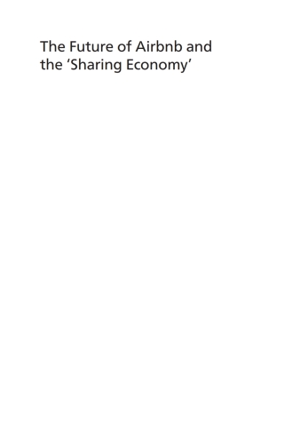 Immagine di copertina: The Future of Airbnb and the ‘Sharing Economy’ 1st edition 9781845416720