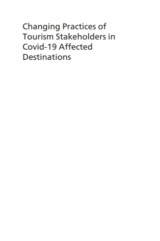 Imagen de portada: Changing Practices of Tourism Stakeholders in Covid-19 Affected Destinations 9781845418748