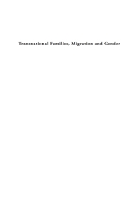 Imagen de portada: Transnational Families, Migration and Gender 1st edition 9781845456184