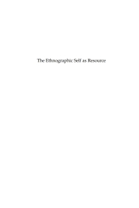 Cover image: The Ethnographic Self as Resource 1st edition 9781845456566