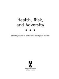 Imagen de portada: Health, Risk, and Adversity 1st edition 9781845454555