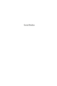 Cover image: Social Bodies 1st edition 9781845455538