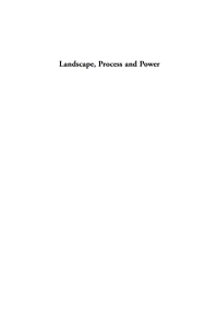 Imagen de portada: Landscape, Process and Power 1st edition 9781845455491