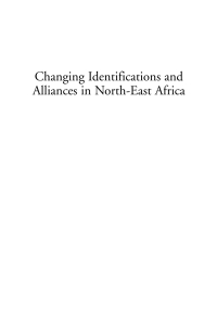 Cover image: Changing Identifications and Alliances in North-east Africa 1st edition 9781845456047