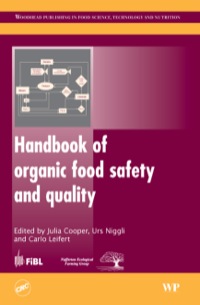 Cover image: Handbook of Organic Food Safety and Quality 9781845690106