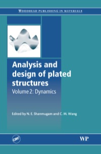 Imagen de portada: Analysis and Design of Plated Structures: Dynamics 9781845691165