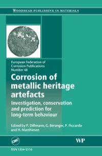 Imagen de portada: Corrosion of Metallic Heritage Artefacts: Investigation, Conservation and Prediction of Long Term Behaviour 9781845692391