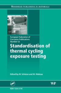 Cover image: Standardisation of Thermal Cycling Exposure Testing 9781845692735