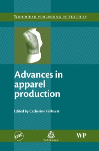 Imagen de portada: Advances in Apparel Production 9781845692957
