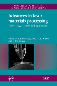Cover image: Advances in Laser Materials Processing: Technology, Research and Application 9781845694746