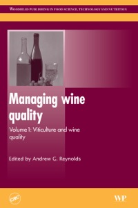 Cover image: Managing Wine Quality: Viticulture and Wine Quality 9781845694845