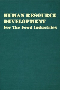 صورة الغلاف: Human Resource Development: For the Food Industries 9781845695965
