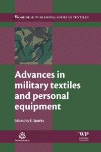 Cover image: Advances in Military Textiles and Personal Equipment 9781845696993