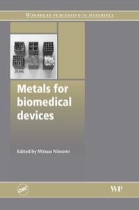 صورة الغلاف: Metals for Biomedical Devices 9781845694340