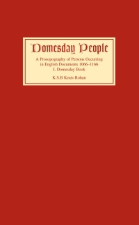 Cover image: Domesday People 1st edition 9780851157221