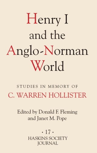 Imagen de portada: Henry I and the Anglo-Norman World 9781843832935