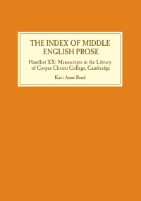 Cover image: The Index of Middle English Prose 1st edition 9781843842040