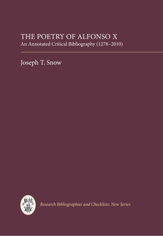 Cover image: The Poetry of Alfonso X 1st edition 9781855662391