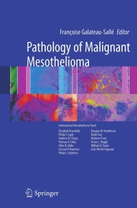 صورة الغلاف: Pathology of Malignant Mesothelioma 1st edition 9781852338725