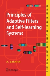 Titelbild: Principles of Adaptive Filters and Self-learning Systems 9781852339845