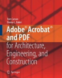 Cover image: Adobe® Acrobat® and PDF for Architecture, Engineering, and Construction 9781846280207