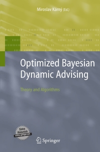 Imagen de portada: Optimized Bayesian Dynamic Advising 1st edition 9781852339289